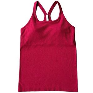 Lululemon Athletica Ribbed Racerback Tank Top Berry Women’s Size 12